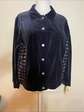 Marsh Landing Black Velvet Women Jacket